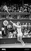 Wimbledon 1981. John McEnroe throws his racket in the air. July 1981 81 ...