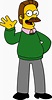 Ned Flanders from The Simpsons Vinyl Die Cut Decal Sticker | Etsy