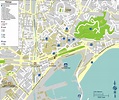 Carte de Malaga, le plan des principaux lieux