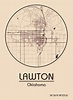 Karte / Map ~ Lawton, Oklahoma - Vereinigte Staaten von Amerika ...