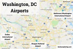 Washington Dc Map Airports - Map With Cities