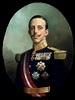 Retrato del rey Alfonso XIII de España (1886-1941), vestido con uniforme de capitán general ...