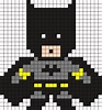 batman pixel art with grid easy Batman perler bead pattern - Pixel Art Grid