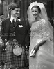 Iona and Ian, 12th Duke of Argyll, on their wedding day, 1964