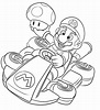 Dibujo 04 de Mario Kart para colorear
