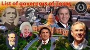 List of governors of Texas - YouTube
