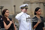 John Sidney McCain IV salutes as the casket of his father the late ...