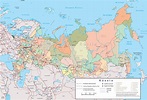 Mapa Político da Rússia