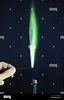 A flame test for copper. Copper's compounds produce a blue-green ...