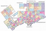 Mississauga postal code map - Postal code map Mississauga (Ontario ...