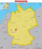 Frankfurt On Map Of Europe - Vintage Map
