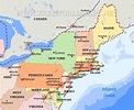 Map Of The United States Eastern Seaboard | Map Of The United States