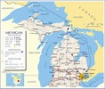 Map of Michigan County State Parks Cities Counties - Best Map of