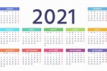 Calendario 2021 Juliano | Calendar Template 2021