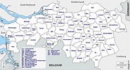 Brabante do Norte mapa livre, mapa em branco livre, mapa livre do ...