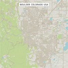 Boulder Colorado US City Street Map Digital Art by Frank Ramspott ...