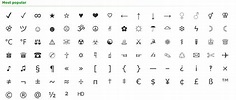 Cute symbols to copy and paste - ploragalaxy