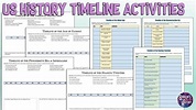 US History Printable Timeline Activities