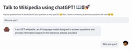 Wikipedia Chatbot for Easy Learning