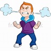 Angry Kid Cartoon Vector Clipart - FriendlyStock
