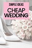 How to Have a Cheap Wedding for Under $1,000 | Wedding costs, Cheap ...
