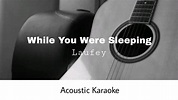 Laufey - While You Were Sleeping (Acoustic Karaoke) - YouTube