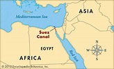 Canal De Suez Map