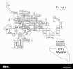 Ciudad moderna - Mapa de la ciudad de Tucson, Arizona, Estados Unidos ...