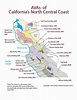AVAs of California's North Central Coast area | Wijn