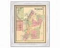 TIVERTON, Rhode Island 1870 Map