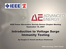 Introduction to Voltage Surge Immunity Testing