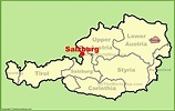 Salzburg austria map - Austria salzburg map (Western Europe - Europe)