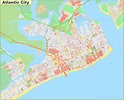 Large detailed map of Atlantic City