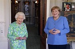Queen Elizabeth sagt „Goodbye“ zu Angela Merkel