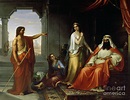 St. John the Baptist rebuking Herod Painting by Giovanni Fattori