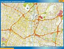Los Angeles Downtown Wall Map By Map Resources Mapsales | Images and ...
