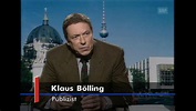 Tagesschau - Würdigung des Publizisten Klaus Bölling zum Tod... - Play SRF