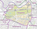 Mappa Del Tiergarten Di Berlino