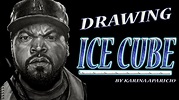 Drawing ICE CUBE A Charcoal / Dibujo ICE CUBE a Carboncillo (By Karina Aparicio) - YouTube