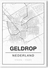 Poster/plattegrond GELDROP - A4 | bol