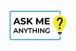 Ask me anything vector design. 18932043 Vector Art at Vecteezy