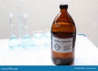 Sodium Hydroxide in Bottle, Chemical in the Laboratory Stock Image ...