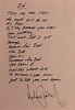 Michael Jackson – Bad, hand signed album and lyrics.ROCK STAR gallery