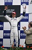 Alexander Wurz celebrates 3rd place on the podium at the 2007 Canadian ...