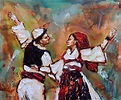 Albanian couple | Culture art, Art drawings sketches simple, Historical art