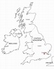 Mapa político de Reino Unido para imprimir Mapa de países del Reino ...