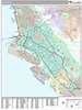 Oakland California Wall Map (Premium Style) by MarketMAPS - MapSales
