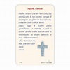 Card con preghiera nuova versione del Padre Nostro