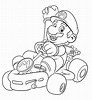 Dibujo 02 de Mario Kart para colorear