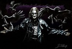 Download Dark Brandon Lee With Four Crows Wallpaper | Wallpapers.com